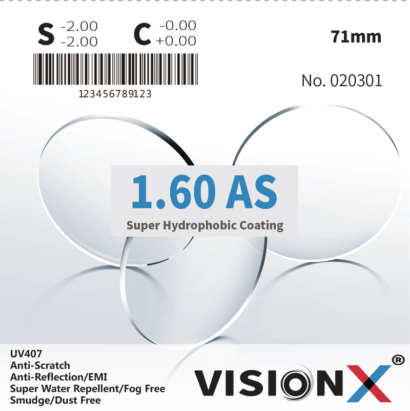 VisionX 1.60 AS UV407 SHMC