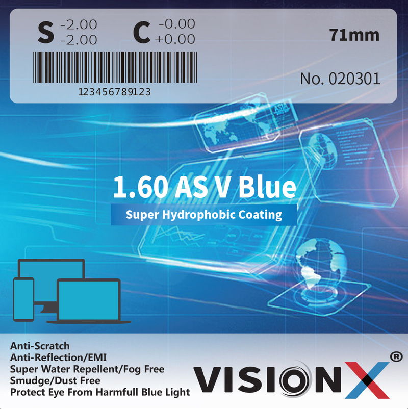 VisionX 1.60 AS V Blue  SHMC
