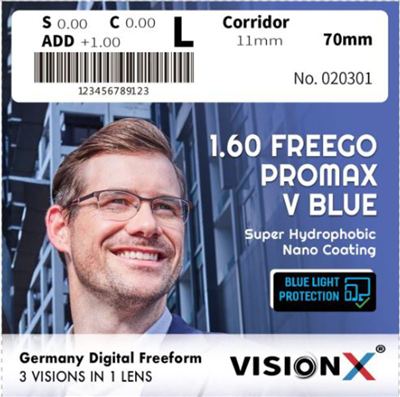 VisionX 1.60 FREEGO PROMAX  VBLUE